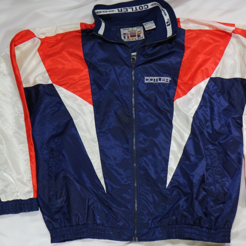 Vtg Cotler 80s Translucent Panel Track Jacket - image 3